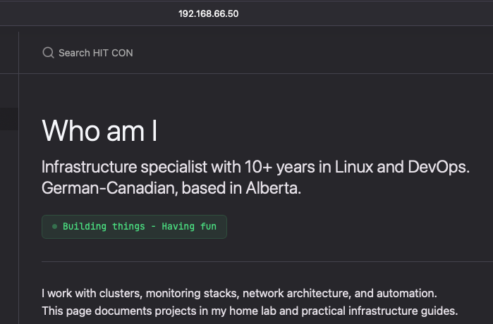 Local preview with dark theme