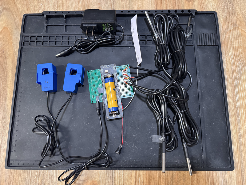 All the components laid out